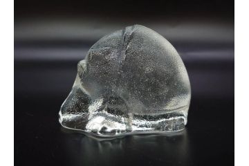 Pukeberg(プーケベリ)　Villeroy&Boch(ビレロイ&ボッホ)　HOYA(ホヤ)　カバ　置物6点セット(動物、アニマル、オブジェ、ディスプレイ、ガラス、硝子、スウェーデン、北欧、ドイツ)(R-081491)