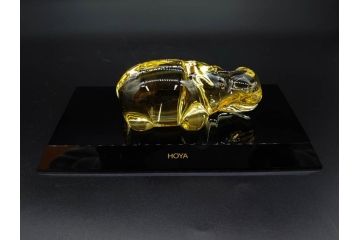 Pukeberg(プーケベリ)　Villeroy&Boch(ビレロイ&ボッホ)　HOYA(ホヤ)　カバ　置物6点セット(動物、アニマル、オブジェ、ディスプレイ、ガラス、硝子、スウェーデン、北欧、ドイツ)(R-081491)