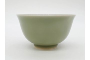 源右衛門窯　有田焼　染錦萩絵　青磁木ノ葉文　染錦筋丸紋　染錦柘榴絵　匠の美技に感嘆する花瓶&湯呑み15客セット(ティファニー?、Tiffany?、花生、花活、花入れ、花器、フラワーベース、湯のみ、ぐい呑み、煎茶、茶器、和食器、)(R-081494)