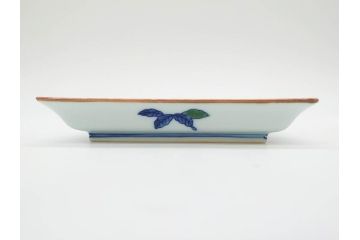 源右衛門窯　有田焼　染錦柘榴絵　食卓を賑やかに演出する銘々皿15枚セット(果物、八角皿、角皿、丸皿、小皿、中皿、変形皿、和皿、和食器、裏印、共箱付き)(R-081495)