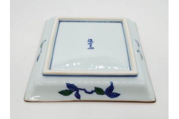 源右衛門窯　有田焼　染錦柘榴絵　食卓を賑やかに演出する銘々皿15枚セット(果物、八角皿、角皿、丸皿、小皿、中皿、変形皿、和皿、和食器、裏印、共箱付き)(R-081495)