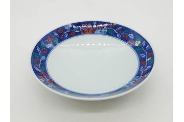 源右衛門窯　有田焼　染錦柘榴絵　食卓を賑やかに演出する銘々皿15枚セット(果物、八角皿、角皿、丸皿、小皿、中皿、変形皿、和皿、和食器、裏印、共箱付き)(R-081495)