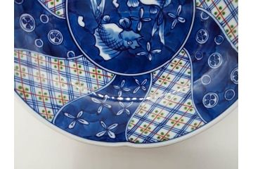 田代亮秀　有田焼　染錦祥瑞双魚見込　梅花丸紋　野苺唐草紋　稔割祥瑞　5.5寸・7寸・7.1寸　匠の技が光る鉢3客&皿5客セット(果物、吉祥文様、深鉢、深皿、銘々皿、和皿、中皿、和食器、共箱付き、五寸五分、七寸、七寸一分)(R-081500)