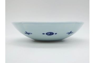 田代亮秀　有田焼　染錦祥瑞双魚見込　梅花丸紋　野苺唐草紋　稔割祥瑞　5.5寸・7寸・7.1寸　匠の技が光る鉢3客&皿5客セット(果物、吉祥文様、深鉢、深皿、銘々皿、和皿、中皿、和食器、共箱付き、五寸五分、七寸、七寸一分)(R-081500)