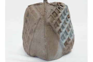 小西陶蔵　青備前　香炉/備前　茶入れ　土の温かみを感じる味わい深い香炉&茶入セット(香爐、仏具、茶道具、茶陶、茶入れ、抹茶、蓋物、小蓋物、共箱付き、仕覆付き)(R-081506)
