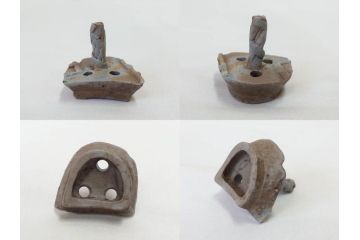 小西陶蔵　青備前　香炉/備前　茶入れ　土の温かみを感じる味わい深い香炉&茶入セット(香爐、仏具、茶道具、茶陶、茶入れ、抹茶、蓋物、小蓋物、共箱付き、仕覆付き)(R-081506)