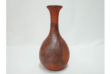 小西陶蔵　備前　耳付　侘び寂びの趣が漂う花入3点&壷セット(花生、花活、花器、花瓶、壺、和食器、裏印、共箱付き)(R-081508)