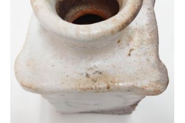 金森伸郎　志野焼　志野灰被　雪野志野　温かみを感じる独特の風合いが魅力の花生2点セット(前田昌道書付、花活、花入、花器、花瓶、ウコン布付き、裏印、共箱付)(R-081510)