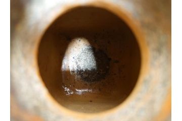 金森伸郎　志野焼　志野灰被　雪野志野　温かみを感じる独特の風合いが魅力の花生2点セット(前田昌道書付、花活、花入、花器、花瓶、ウコン布付き、裏印、共箱付)(R-081510)