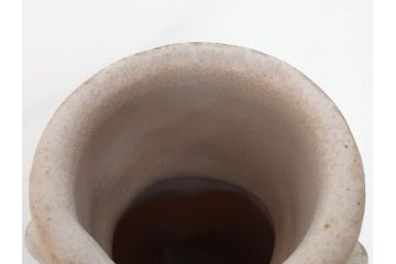 金森伸郎　志野焼　志野灰被　雪野志野　温かみを感じる独特の風合いが魅力の花生2点セット(前田昌道書付、花活、花入、花器、花瓶、ウコン布付き、裏印、共箱付)(R-081510)