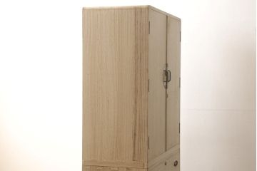 中古　国産手造り家具　御所車　上品な和を演出してくれる総桐箪笥・上段(並厚、桐たんす、着物箪笥、和タンス、衣装箪笥)(R-081524)