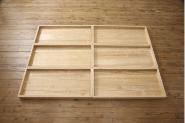 中古　国産手造り家具　御所車　上品な和を演出してくれる総桐箪笥・上段(並厚、桐たんす、着物箪笥、和タンス、衣装箪笥)(R-081524)