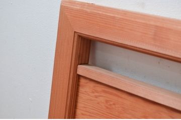 アンティーク建具　上手物!!　迫力のある龍と雷に波の図柄が魅力的な両面彫刻欄間1枚(明かり取り、明り取り)(製作費推定140万円)(R-081531)