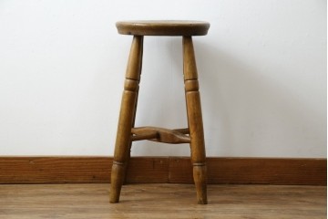 和製アンティーク　コンパクトでかわいらしいスツール　(R-081536)