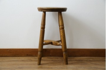 和製アンティーク　コンパクトでかわいらしいスツール　(R-081536)