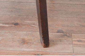 アメリカビンテージ　W.H.GUNLOCKE CHAIR CO.(W.H.ガンロックチェア社)　アンティーク調　無骨でどっしりとした佇まいのチェア(板座チェア、ダイニングチェア、椅子、イス、ヴィンテージ)(R-081541)