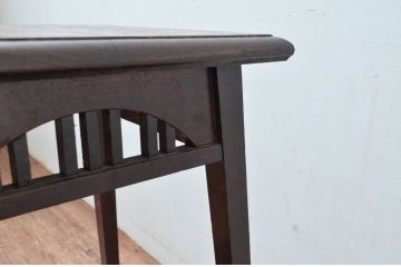 和製アンティーク　アールデコ　クラシカルなデザインが魅力的な花台(サイドテーブル、電話台、飾り台、ディスプレイ台、陳列棚)(R-081542)