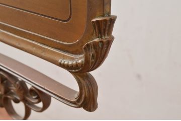 フランスアンティーク　両面表示　CAISSE(レジ、精算窓口)　置いてあるだけでおしゃれな雰囲気が高まるスタンドサイン(看板、レジ案内、店舗什器)(R-081555)