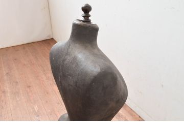 フランスアンティーク　ダークカラーがお洒落な卓上トルソー(マネキン、ディスプレイ雑貨、店舗什器)(R-081559)