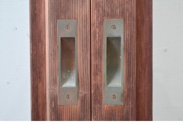 アンティーク建具　どこか懐かしい雰囲気漂う大判ガラス戸4枚セット(引き戸)(R-081572)