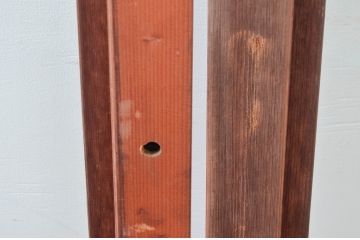 アンティーク建具　どこか懐かしい雰囲気漂う大判ガラス戸4枚セット(引き戸)(R-081572)