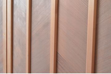 アンティーク建具　凝ったデザインが目を惹かれる!数奇屋の門扉1対2枚セット(板戸、ドア)(R-081575)