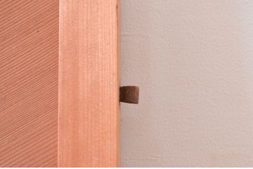 アンティーク建具　凝ったデザインが目を惹かれる!数奇屋の門扉1対2枚セット(板戸、ドア)(R-081575)