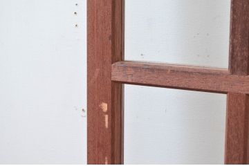 アンティーク建具　レトロな雰囲気漂う両開き扉1対2枚セット (ガラス扉、ドア)(R-081581)