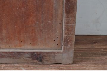 アンティーク建具　腰板のデザインが良いガラス戸2枚セット(引き戸)(R-081587)
