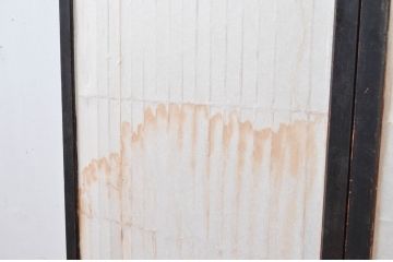 アンティーク建具　和モダンな空間を演出する障子入り書院戸2枚セット(障子戸、窓、引き戸)(R-081588)