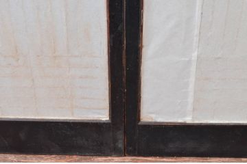 アンティーク建具　和モダンな空間を演出する障子入り書院戸2枚セット(障子戸、窓、引き戸)(R-081588)