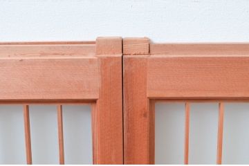 アンティーク建具　片面ガラス　シンプルな佇まいが落ち着きのある空間を演出する書院戸4枚セット(窓、引き戸、ガラス戸)(R-081590)