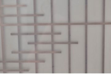ビンテージ建具　片面ガラス　上質な和の空間を演出する書院戸2枚セット(窓、引き戸、ガラス戸、組子、ヴィンテージ)(R-081592)