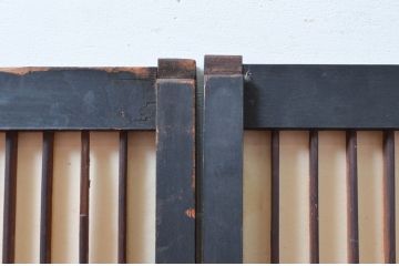 アンティーク建具　上質な和の空間を演出する組子入り書院戸4枚セット(引き戸、障子戸、窓)(R-081593)