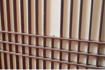 アンティーク建具　上質な和の空間を演出する組子入り書院戸4枚セット(引き戸、障子戸、窓)(R-081593)