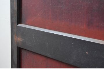 アンティーク建具　和モダンな空間を演出する帯戸2枚セット(引き戸、板戸)(R-081594)