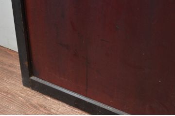 アンティーク建具　和モダンな空間を演出する帯戸2枚セット(引き戸、板戸)(R-081594)