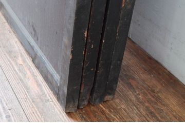 アンティーク建具　古民家風インテリアにおすすめの帯戸4枚セット(板戸、引き戸)(R-081595)