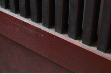 アンティーク建具　漆塗り　上質な和の空間を演出する格子帯戸3枚セット(引き戸、板戸、格子戸)(R-081599)