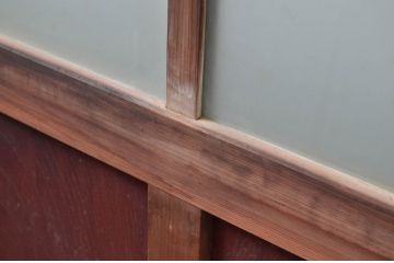 アンティーク建具　大正ロマンなお部屋に取り入れたいガラス戸4枚セット(引き戸)(R-081600)