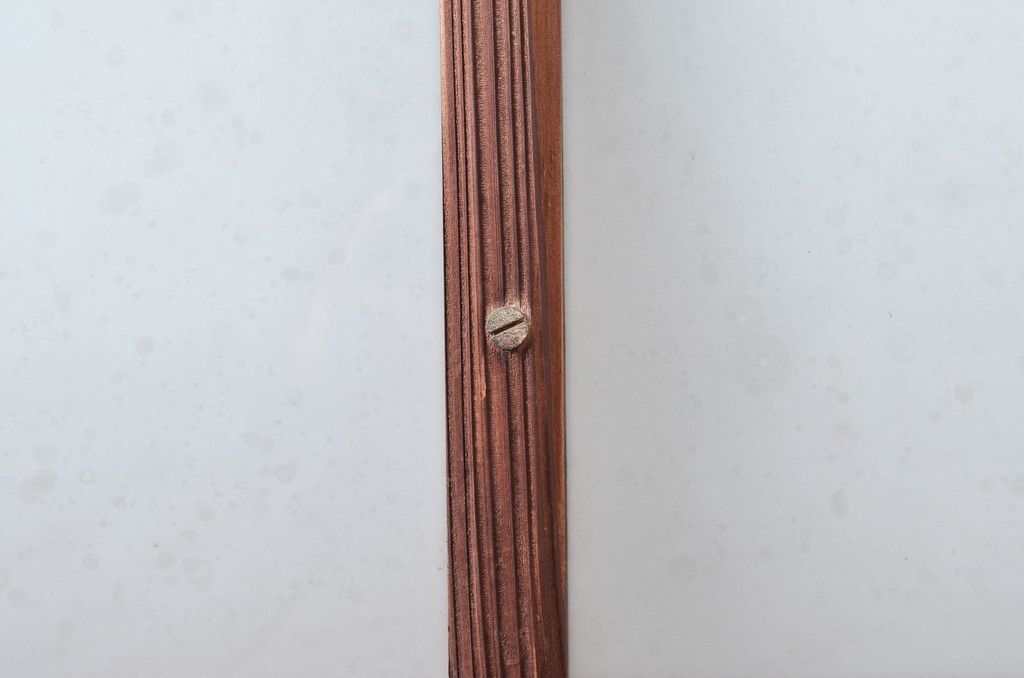 アンティーク建具　昭和初期～中期　大正ロマンの趣を残す縦桟意匠の窓4枚セット　(R-081602)