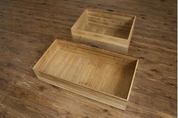 和製アンティーク　総桐(キリ)材　品のある丸金具が和モダンな雰囲気を醸し出す時代箪笥ローボード(和タンス、衣装箪笥、収納たんす、桐箪笥、桐たんす、引き出し、ローチェスト、テレビ台、テレビボード)(R-081624)