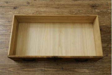 和製アンティーク　時代箪笥　総桐(キリ)材　丸金具の和箪笥ローチェスト　(R-081624)