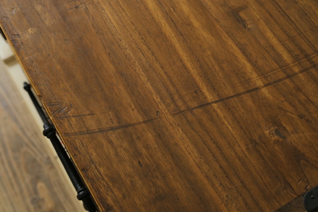 和製アンティーク　時代箪笥　総桐(キリ)材　丸金具の和箪笥ローチェスト　(R-081624)