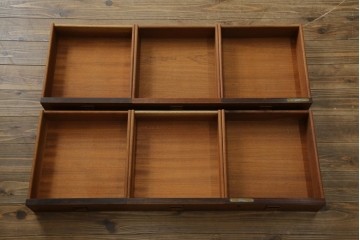 北欧ビンテージ　美品　温もり溢れるローズウッド材のパートナーデスク(ワークデスク、在宅ワーク、在宅用、オフィスデスク、両袖机、ヴィンテージ)(R-081625)