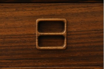 北欧ビンテージ　美品　温もり溢れるローズウッド材のパートナーデスク(ワークデスク、在宅ワーク、在宅用、オフィスデスク、両袖机、ヴィンテージ)(R-081625)