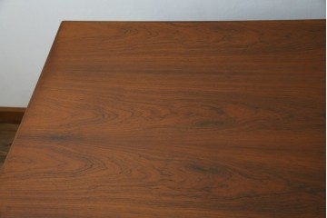 北欧ビンテージ　美品　温もり溢れるローズウッド材のパートナーデスク(ワークデスク、在宅ワーク、在宅用、オフィスデスク、両袖机、ヴィンテージ)(R-081625)