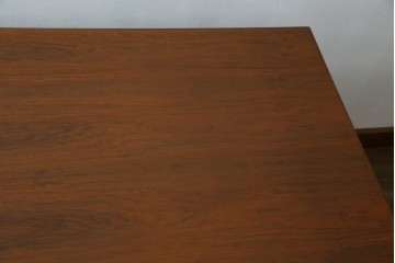 北欧ビンテージ　美品　温もり溢れるローズウッド材のパートナーデスク(ワークデスク、在宅ワーク、在宅用、オフィスデスク、両袖机、ヴィンテージ)(R-081625)