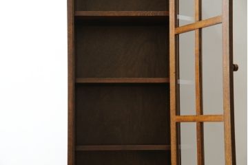 中古　美品!!　カントリーハウス　Brugge(ブルージュ)　シンプルなデザインで取り入れやすいブックケース(本箱、本棚、書棚、収納棚、戸棚、キャビネット、飾り棚)(R-081626)