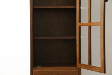 中古　美品!!　カントリーハウス　Brugge(ブルージュ)　シンプルなデザインで取り入れやすいブックケース(本箱、本棚、書棚、収納棚、戸棚、キャビネット、飾り棚)(R-081626)